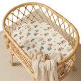 Bassinet Sheet / Change Pad Cover - Diggers & Tractors
