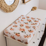 Bassinet Sheet / Change Pad Cover - Rosebud