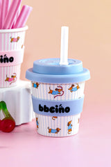 Dash in Blue Babycino Cup - 120ml (Straw Included)