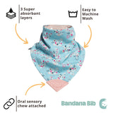 Cheeky Chompers Large Neckerchew - Botanical Bloom