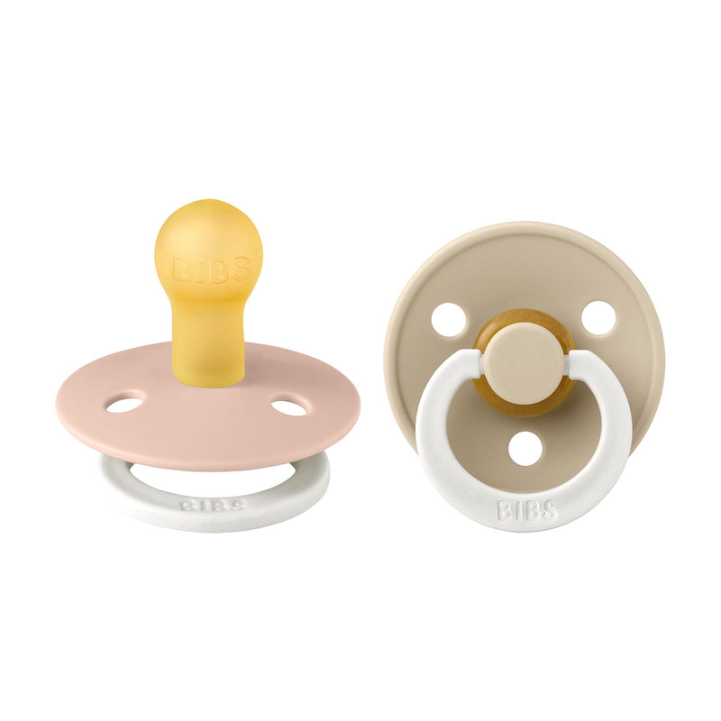 BIBS Pacifier - Colour | Latex | Night Glow | Blush/Vanilla