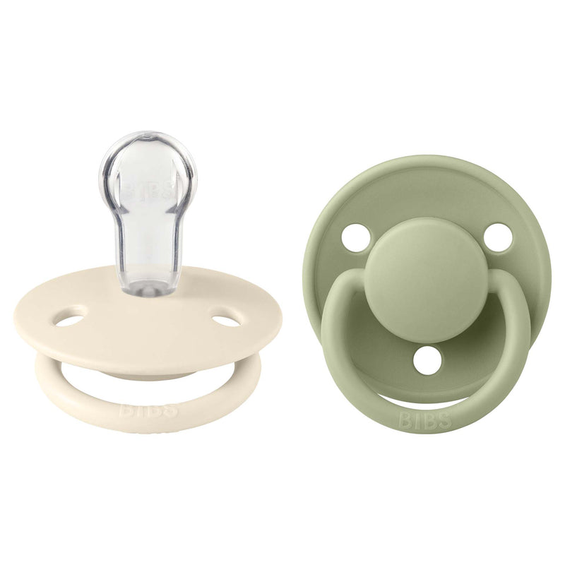 BIBS Pacifier - De Lux | Silicone | Ivory/Sage