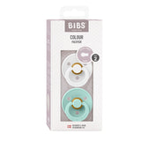 BIBS Pacifier - Colour | Latex | White/Mint