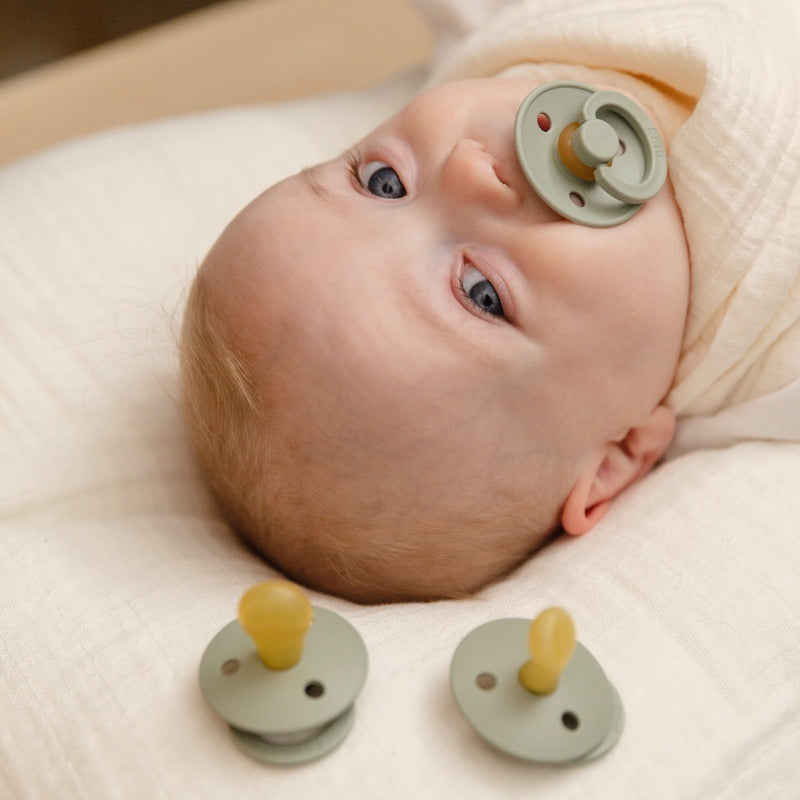 BIBS Try-it 3pk Pacifiers: Colour | Sage