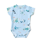 Short Sleeve Bodysuit - Blue Ocean