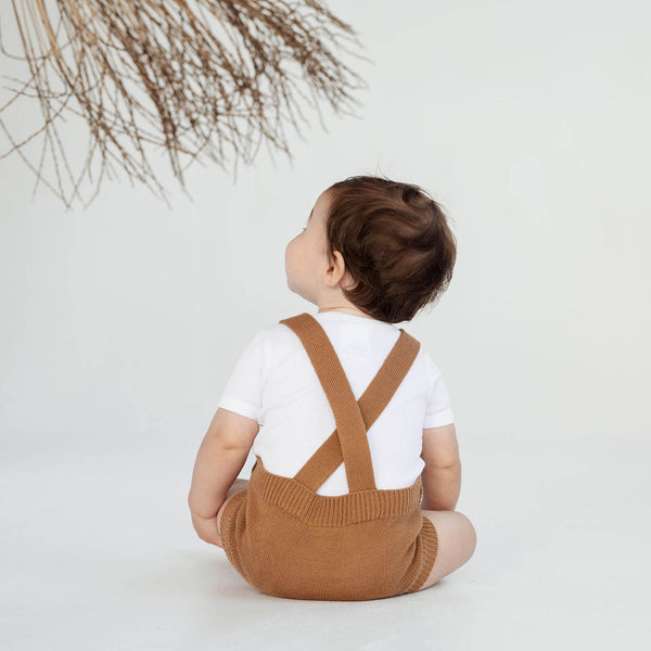 Brown Knit Romper