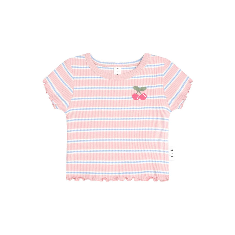 Candy Stripe Rib Tee