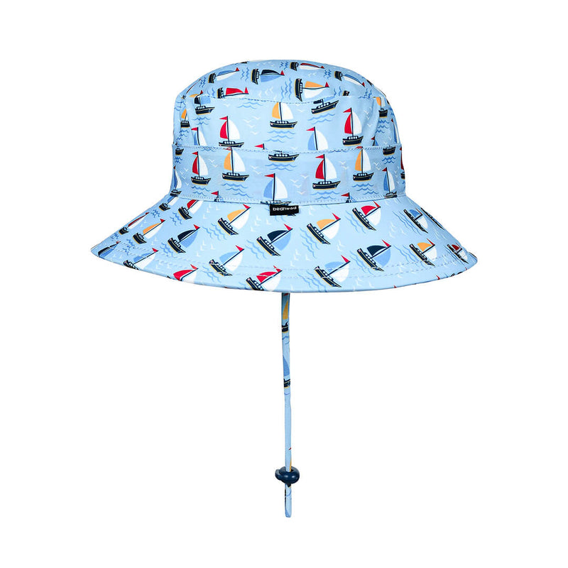 Kids Classic Swim Bucket Beach Hat - Sails