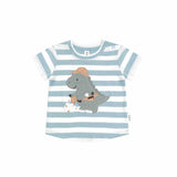 Construction Dino Stripe T-Shirt