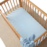 Snuggle Hunny Fitted Cot Sheet - Baby Blue