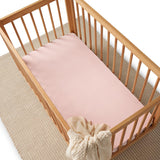 Snuggle Hunny Fitted Cot Sheet - Baby Pink