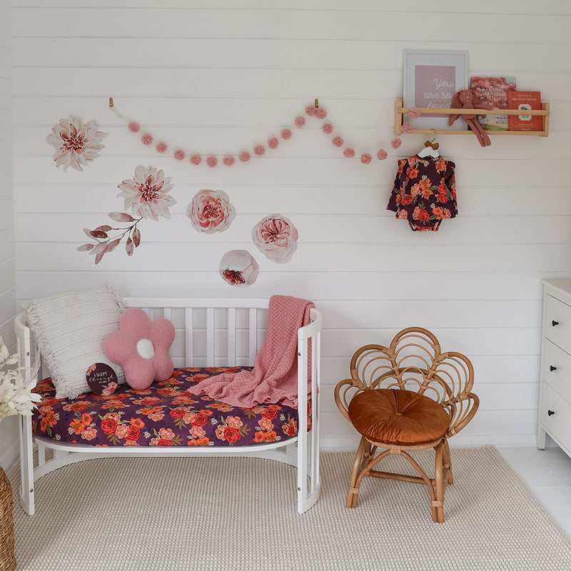 Snuggle Hunny Fitted Cot Sheet - Sienna