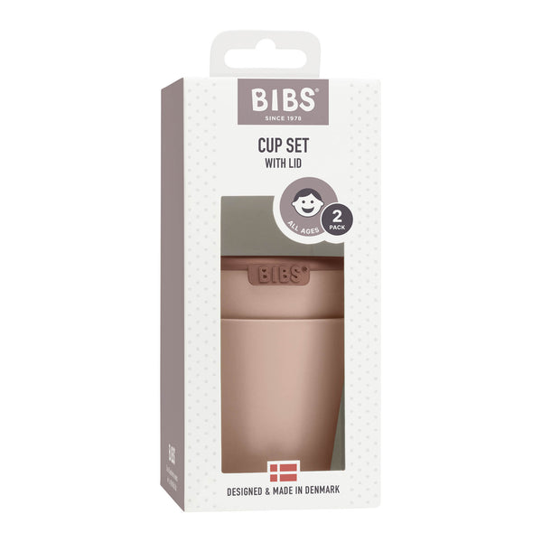 BIBS Cup Set with lid - Blush