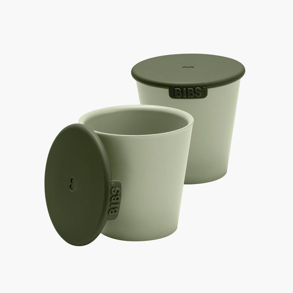 BIBS Cup Set with lid - Sage