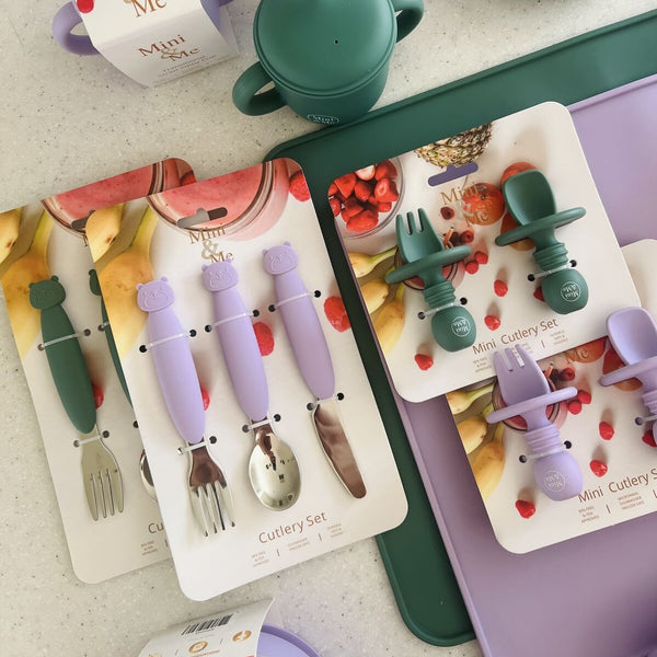 Mini & Me Cutlery Set - Lilac