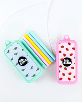 Silicone Straw Set: Strawberry
