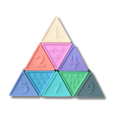 Triblox™ Silicone Stacking Blocks: Rainbow Pastel