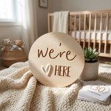 We're Here - Birth Announcement