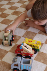Wooden Zoo Truck Toy with Animal Figurines