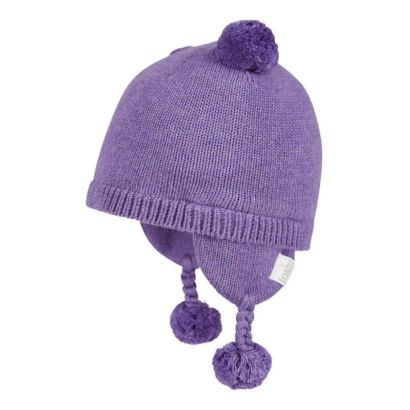 Toshi Organic Earmuff Beanie - Snowy | Pansy