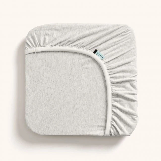 ergoPouch Organic Fitted Single Sheet - Grey Marle I Tog 0.2