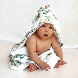 Organic Hooded Baby Towel - Eucalypt