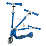 Globber FLOW FOLDABLE JUNIOR with Lights - Navy Blue/Sky Blue