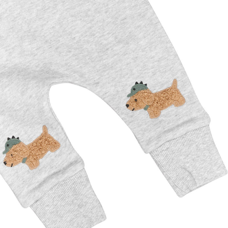 Furry Dino Dog Drop Crotch Pant