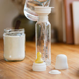 BIBS 225ml Glass Bottle Set - Ivory