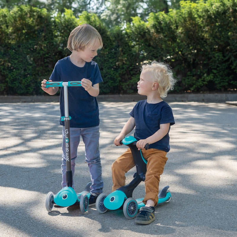 Globber GO UP Deluxe Convertible Scooter - Teal