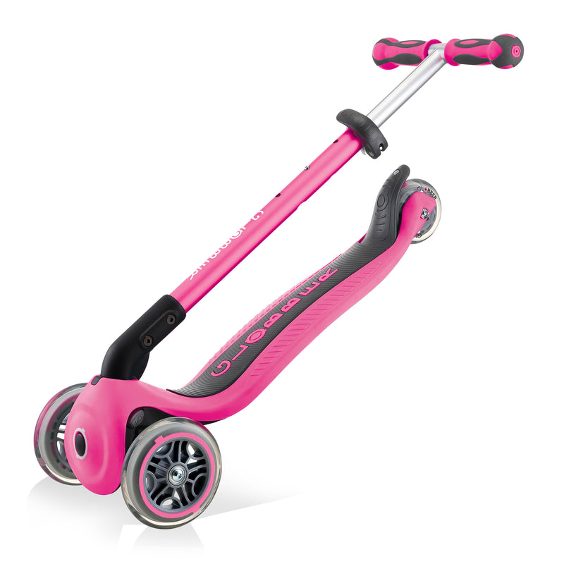 Globber GO UP Deluxe Convertible Scooter - Deep Pink