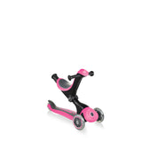 Globber GO UP Deluxe Convertible Scooter - Deep Pink