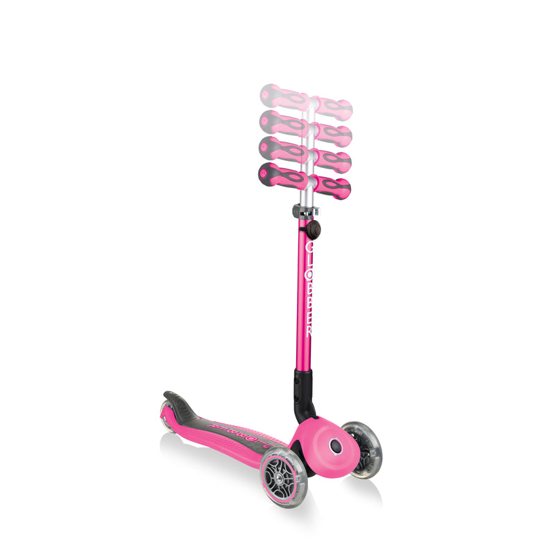 Globber GO UP Deluxe Convertible Scooter - Deep Pink