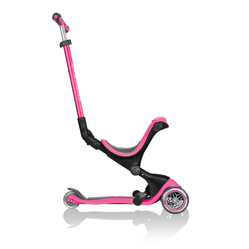 Globber GO UP Deluxe Convertible Scooter - Deep Pink