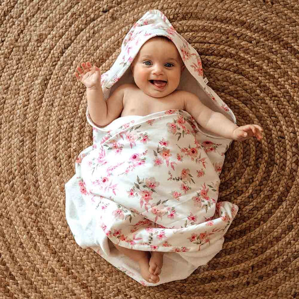 Organic Hooded Baby Towel - Camille