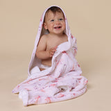 Organic Hooded Baby Towel - Coral