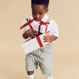 Huxbear Check Short Overall