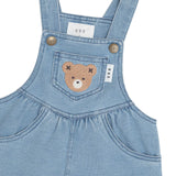 Huxbear Knit Denim Short Overalls