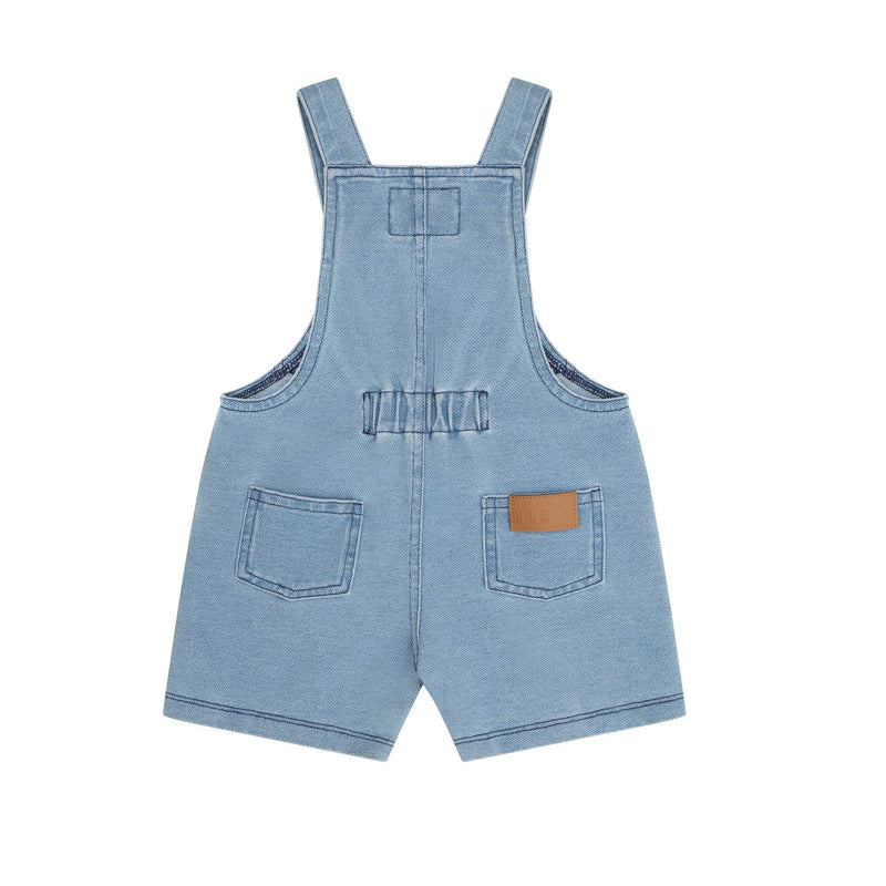 Huxbear Knit Denim Short Overalls