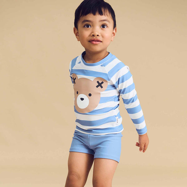 Huxbear Stripe Swim Set