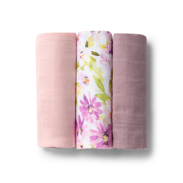 Small Organic Muslin Cloths 3 Pack - Isla/Dusk/Fairytale