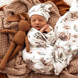 Snuggle Hunny Baby Jersey Wrap & Beanie Set - Koala