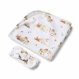 Snuggle Hunny Baby Jersey Wrap & Topknot Set - Pony Pals