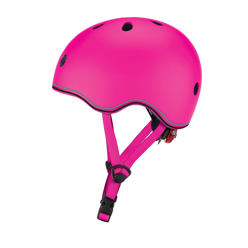 Globber Toddler Helmet with Flashing LED Light XXX\XS (45-51cm) - Deep Pink