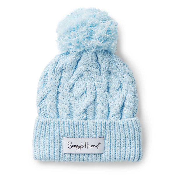 Organic Knit Beanie - Baby Blue