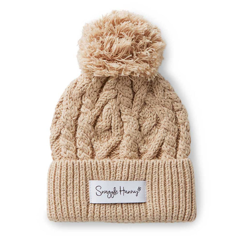 Organic Knit Beanie - Hazelnut