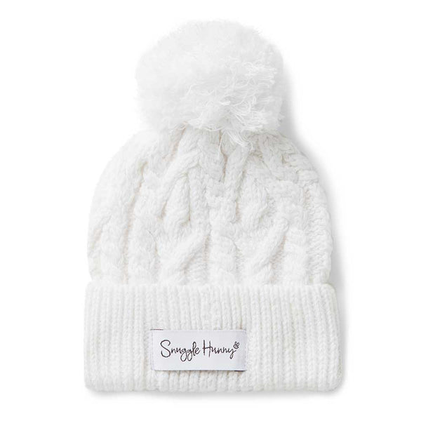 Organic Knit Beanie - White