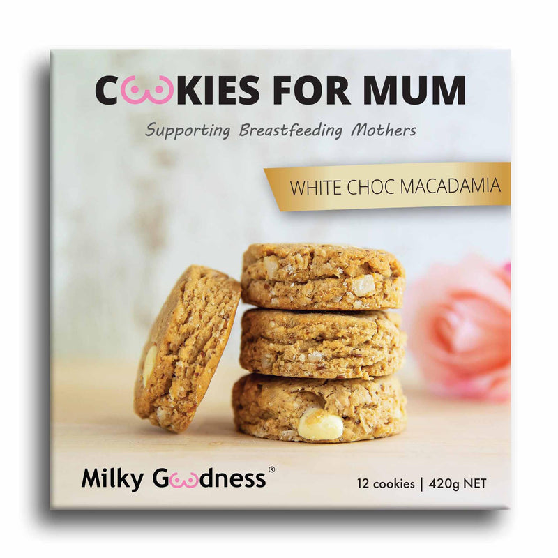 White Choc Chip & Macadamia Lactation Cookies