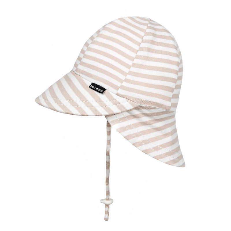 Legionnaire Flap Sun Hat - Natural Stripe