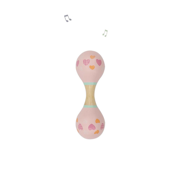 Calm & Breezy Maraca Rattle Double Ended - Pink